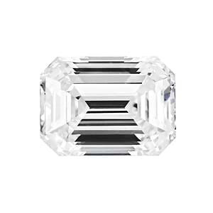 MD Fixed Emerald Cut Earrings 0.75ct x 2 (6.5x4.5mm) - Diamond Hybrid