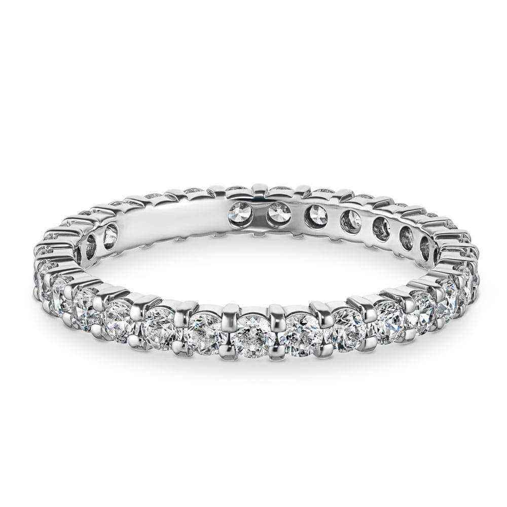 Lab Grown Diamond eternity band with 1.0ctw in recycled 14K white gold | Lab Grown Diamond eternity band with 1.0ctw in recycled 14K white gold