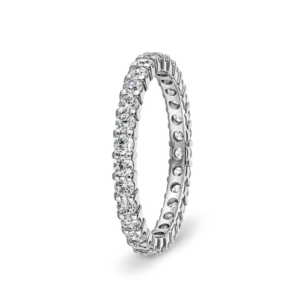 Lab Grown Diamond eternity band with 1.0ctw in recycled 14K white gold | Lab Grown Diamond eternity band with 1.0ctw in recycled 14K white gold