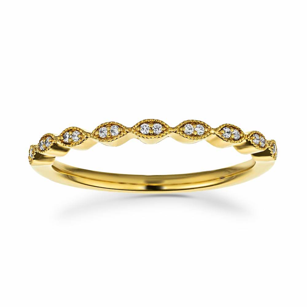 Band shown in 14k Yellow Gold