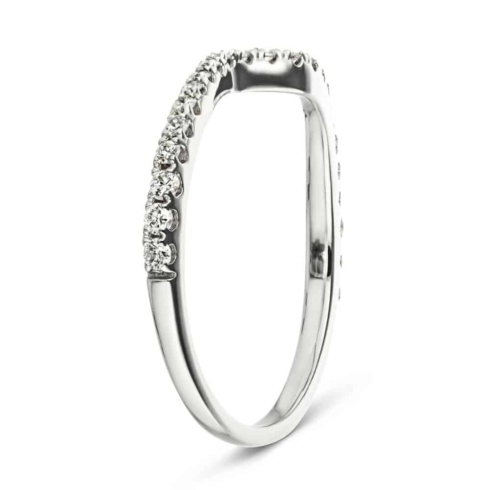Shown here with accented diamonds in recycled 14K white gold. 