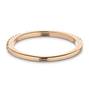  fashion band wedding band Diamond accented band in recycled 10K rose gold