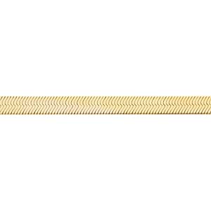 herringbone bracelet shown in 14k yellow gold metal in 7in chain