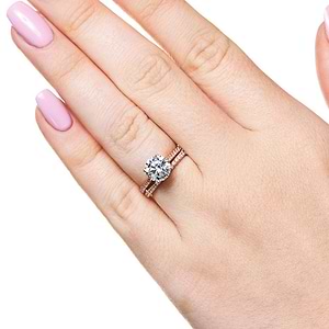  lab grown diamond engagement ring set