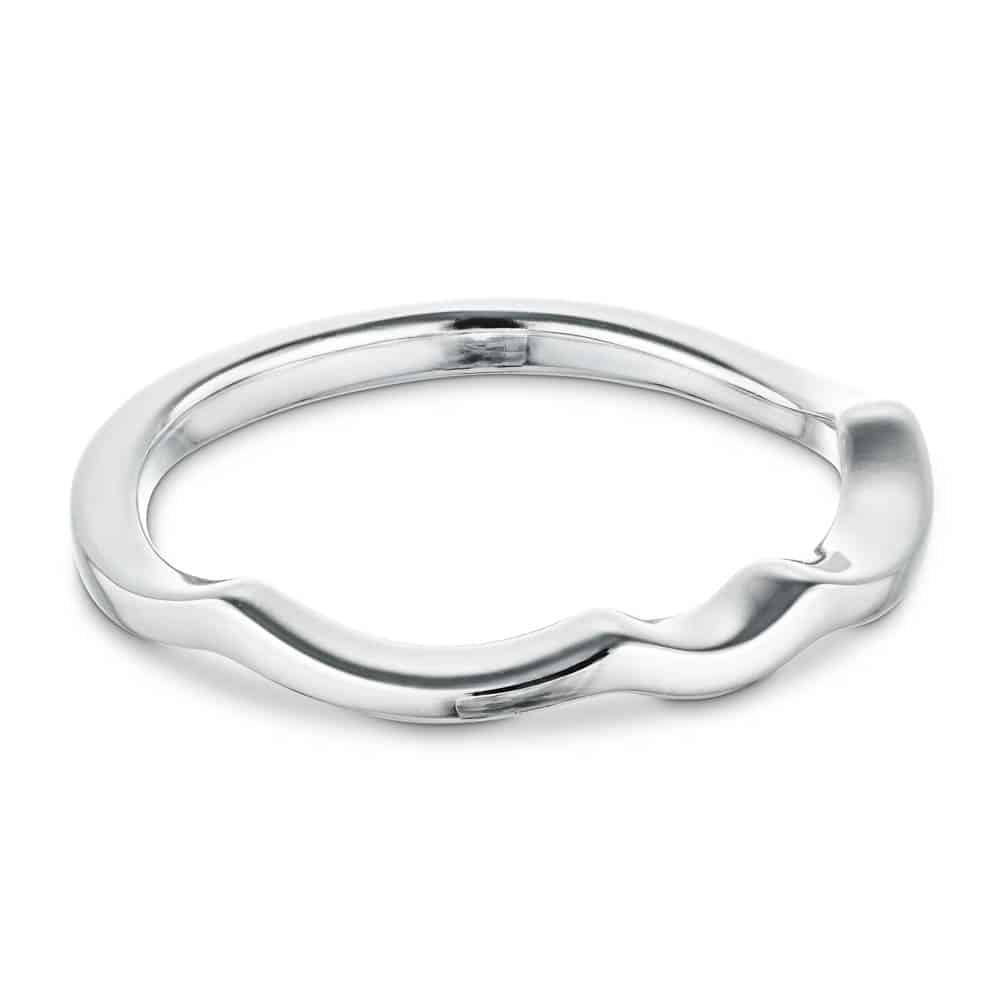 Twisted plain metal wedding band to match the Karina Engagement ring | Twisted plain metal wedding band to match the Karina Engagement ring 
