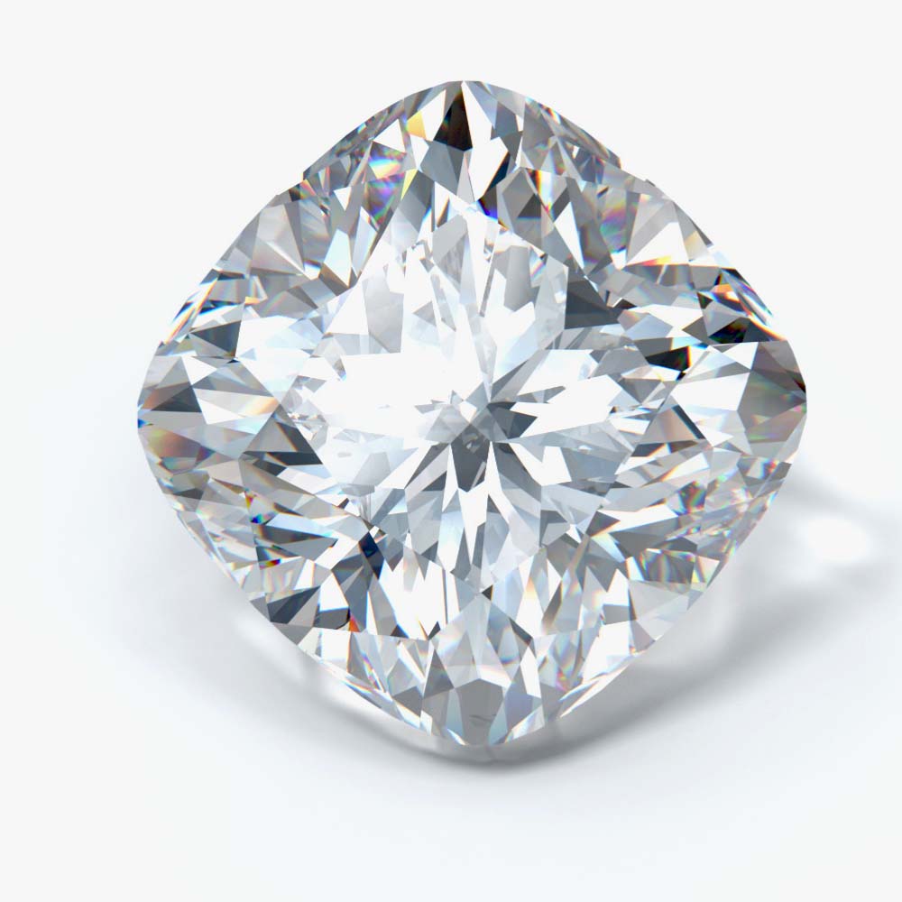 1.58 Carat Cushion Cut Lab Created Diamond