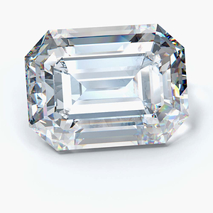 0.32 Carat Emerald Cut Lab Created Diamond