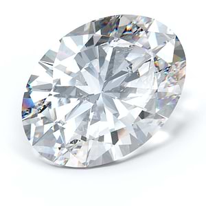 1.26 Carat Oval Cut Lab Created Diamond