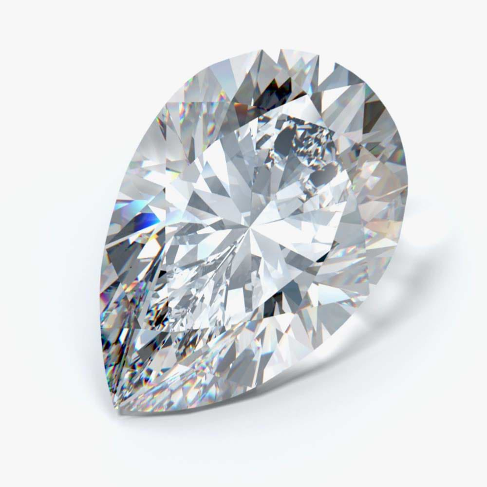 0.93 Carat Pear Cut Lab Created Diamond