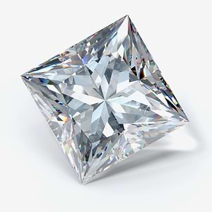 1.44 Carat Princess Cut Lab Created Diamond