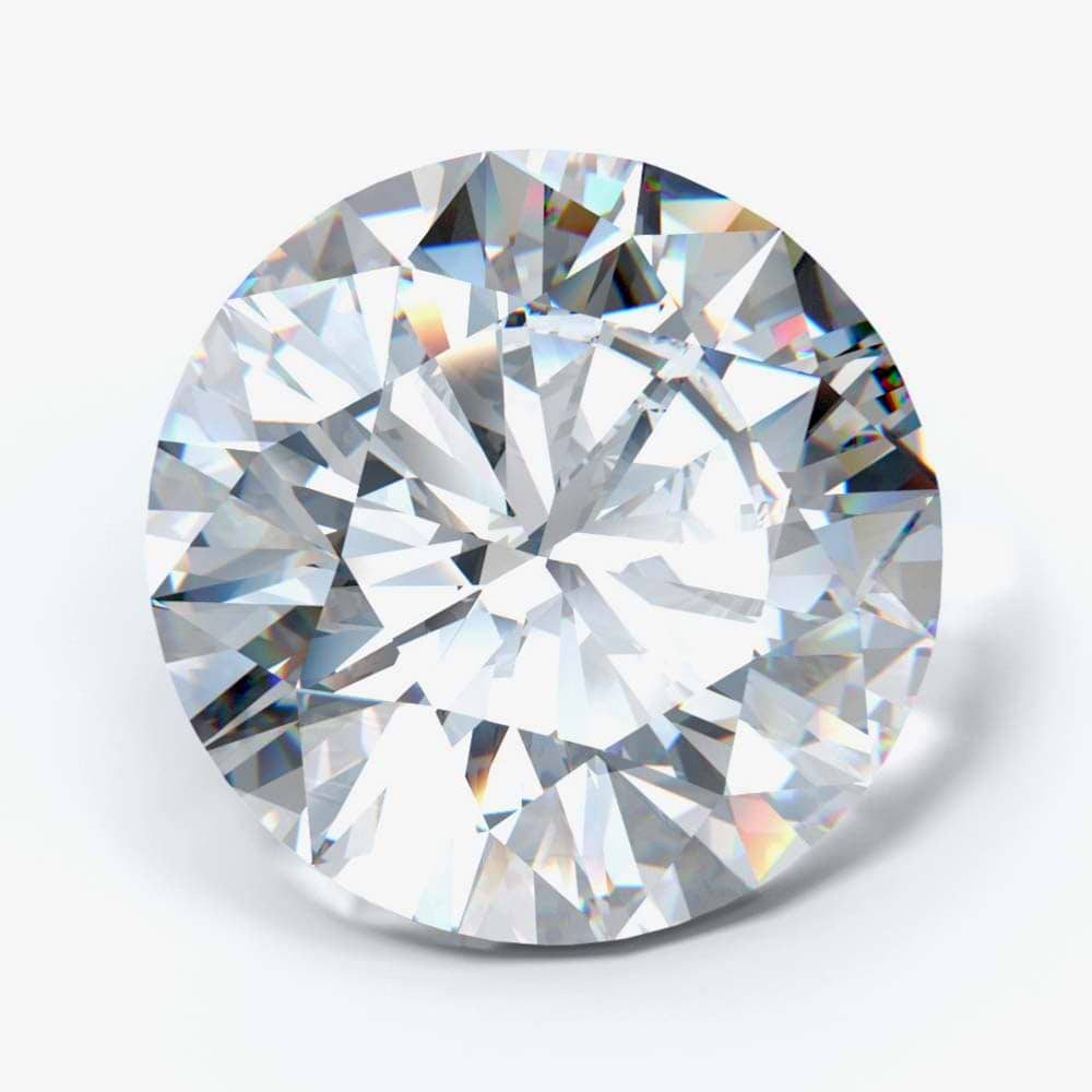 2.09 Carat Round Cut Lab Created Diamond