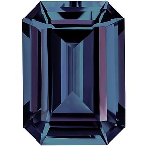 MD Fixed Emerald Cut Pendant 3.0ct (9x7mm) - Alexandrite