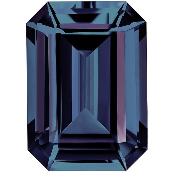 MD Fixed Emerald Cut Side Stones 0.65ct x 2 (6x4mm) - Alexandrite