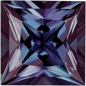 MD Fixed Princess Cut Side Stones 0.85ct x 2 (5mm) - Alexandrite