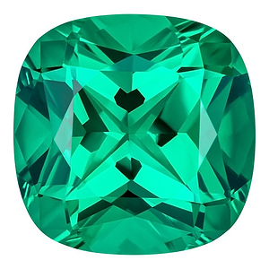 MD Fixed Cushion Cut Pendant 1.57ct (7mm) - Emerald