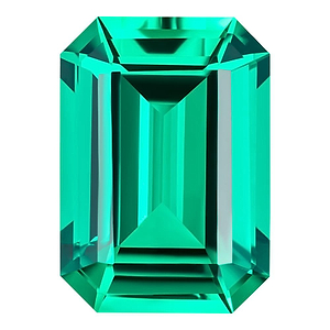 MD Fixed Emerald Cut Pendant 3.1ct (10x8mm) - Emerald