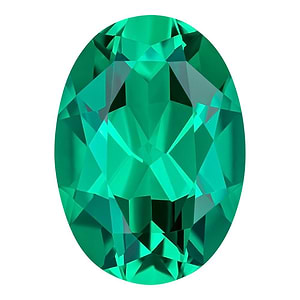 MD Fixed Oval Cut Pendant 1.8ct (9x7mm) - Emerald