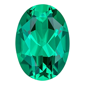 MD Fixed Oval Cut Pendant 0.55ct (6.5x4.5mm) - Emerald