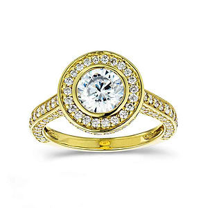  diamond hybrid accented engagement ring
