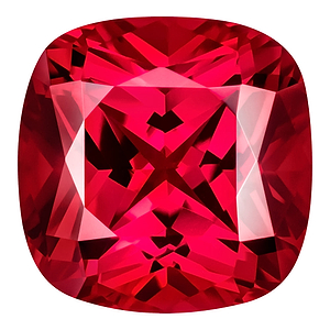 MD Fixed Cushion Cut Pendant 2.4ct (7mm) - Ruby