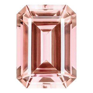 MD Fixed Emerald Cut Pendant 4.69ct (10x8mm) - Champagne Sapphire