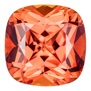 MD Fixed Cushion Cut Pendant 2.4ct (7mm) - Padparadscha