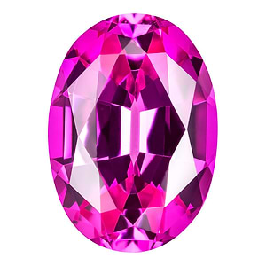 MD Fixed Oval Cut Earrings 0.28ct x 2 (5x3mm) - Pink Sapphire
