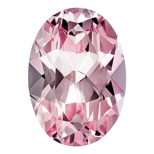 MD Fixed Oval Cut Earrings 0.6ct x 2 (6x4mm) - Pink Champagne Sapphire