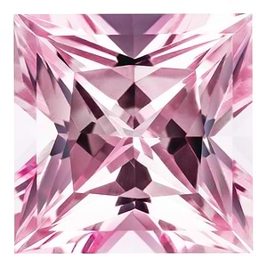 MD Fixed Princess Cut Side Stones 0.31ct x 2 (3.5mm) - Pink Champagne Sapphire