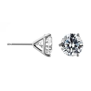Special w/Purchase Martini Earrings - 1.0ctw Round Cut Diamond Hybrid®, 14K White Gold