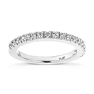  matching wedding band Diamond accented wedding band in recycled platinum made to fit the Novu Engagement Ring