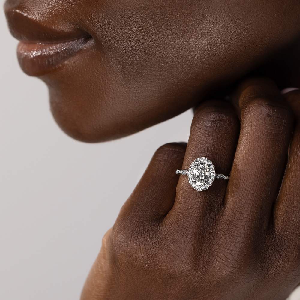 Paris Vintage Engagement Ring - 1.06ct Oval Lab-Grown Diamond (RTS)