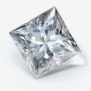 MD Fixed Princess Cut Earrings 0.25ct x 2 (3.5mm) - Lab Grown Diamond