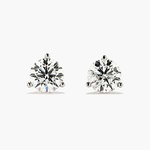 Martini Stud Earrings - 2.0ctw Lab Grown Diamonds