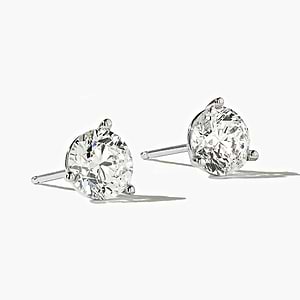 Martini Stud Earrings - 2.0ctw Lab Grown Diamonds