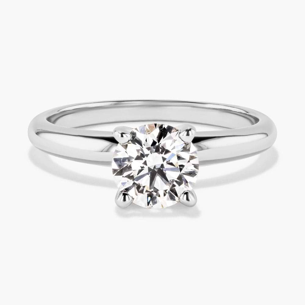Traditional Solitaire Engagement Ring - 1.06ct Round Cut Lab Grown Diamond (RTS)