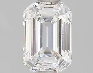 0.87 Carat Emerald Cut Lab Created Diamond