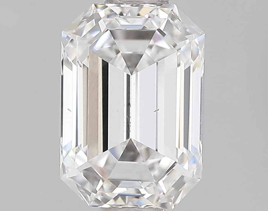 0.89 Carat Emerald Cut Lab Created Diamond