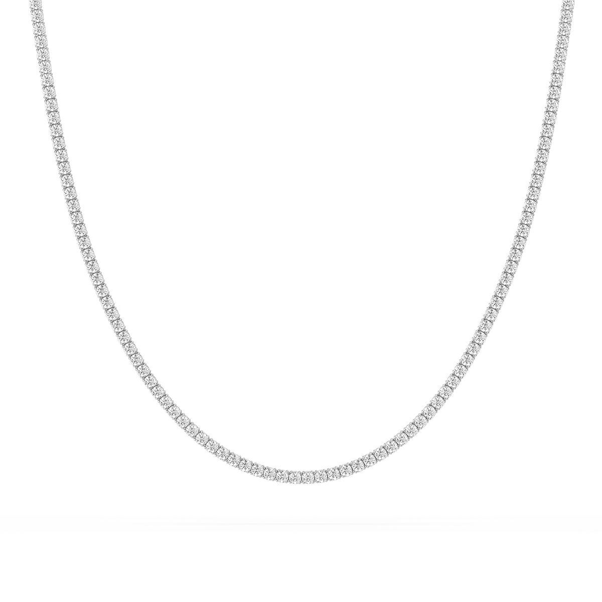 5 ²⁄₅ ctw Round Lab Grown Diamond Classic Box Tennis Necklace – 14 1/2 inches