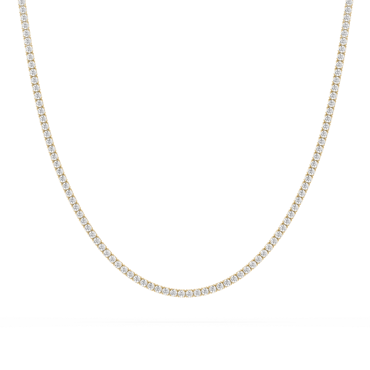 5 ²⁄₅ ctw Round Lab Grown Diamond Classic Box Tennis Necklace – 14 1/2 inches