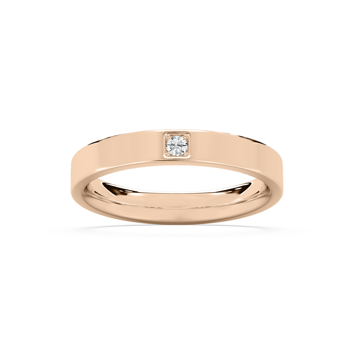 Alyssa Stackable Band in Rose Gold