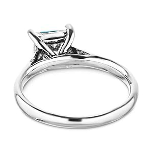  engagement ring 1.0ct Princess cut Lab-Grown Diamond in recycled 14K white gold