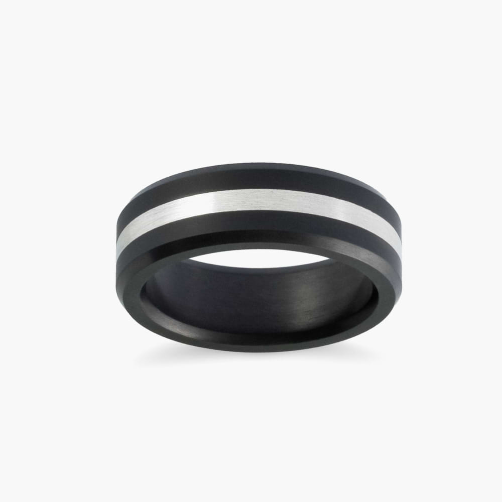 Elysium_Ares_Polished_Silver_Inlay_Wedding_Band