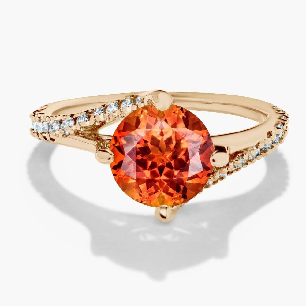 Flame Gemstone Ring