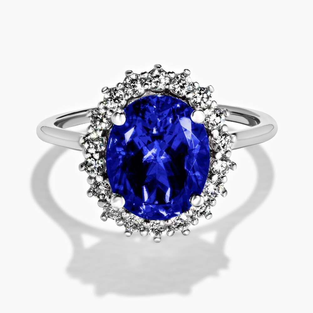 Blue Sapphire Flora Vintage Ring