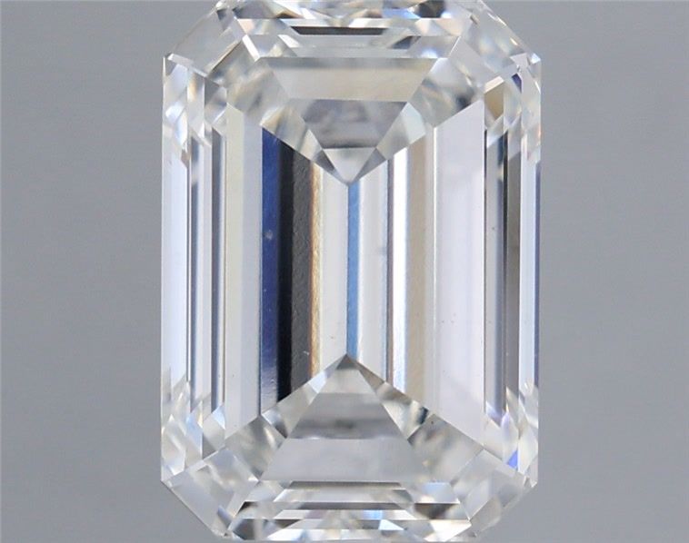 5.48 Carat Emerald Shaped, Ideal Cut, E Color, VS2 Clarity, IGI Certified Lab Grown Diamond