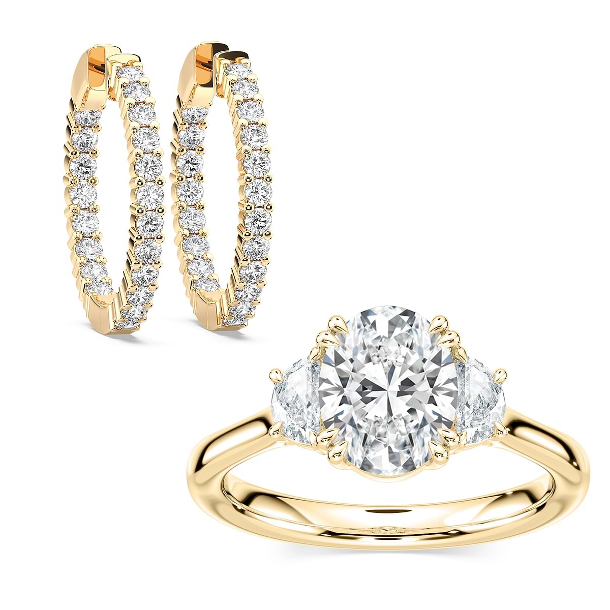 |Shown in 14K yellow Gold