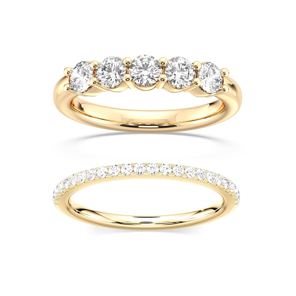 |Shown in 14K yellow Gold