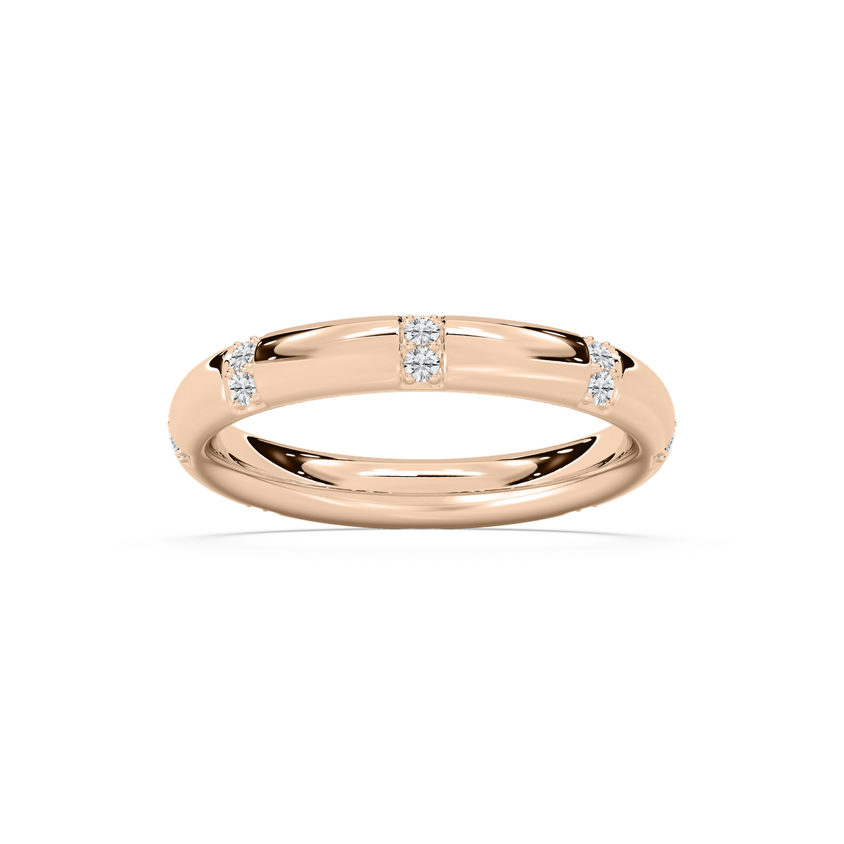 Noah Eternity Band in Rose Gold