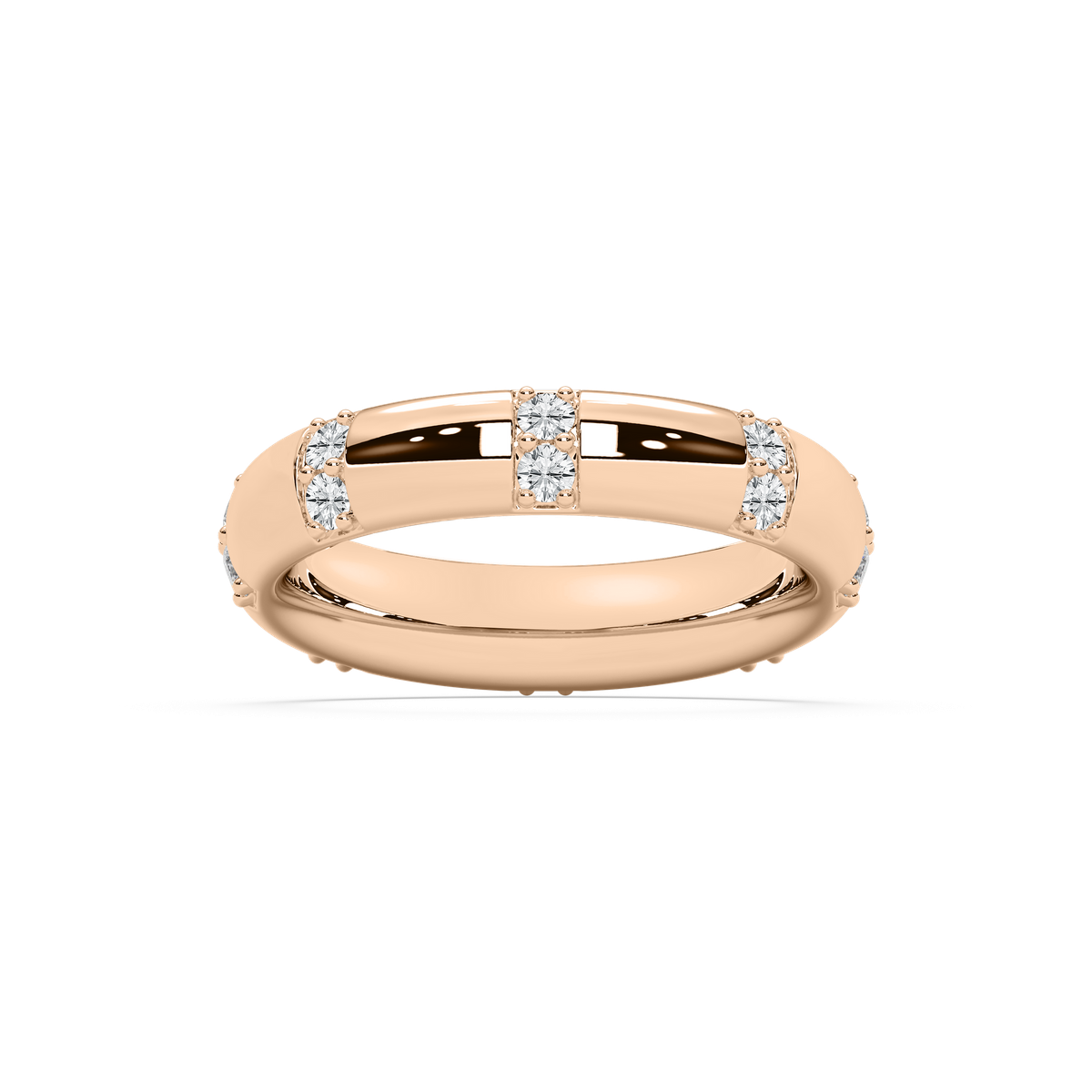 Noah Eternity Wider Band in Rose Gold